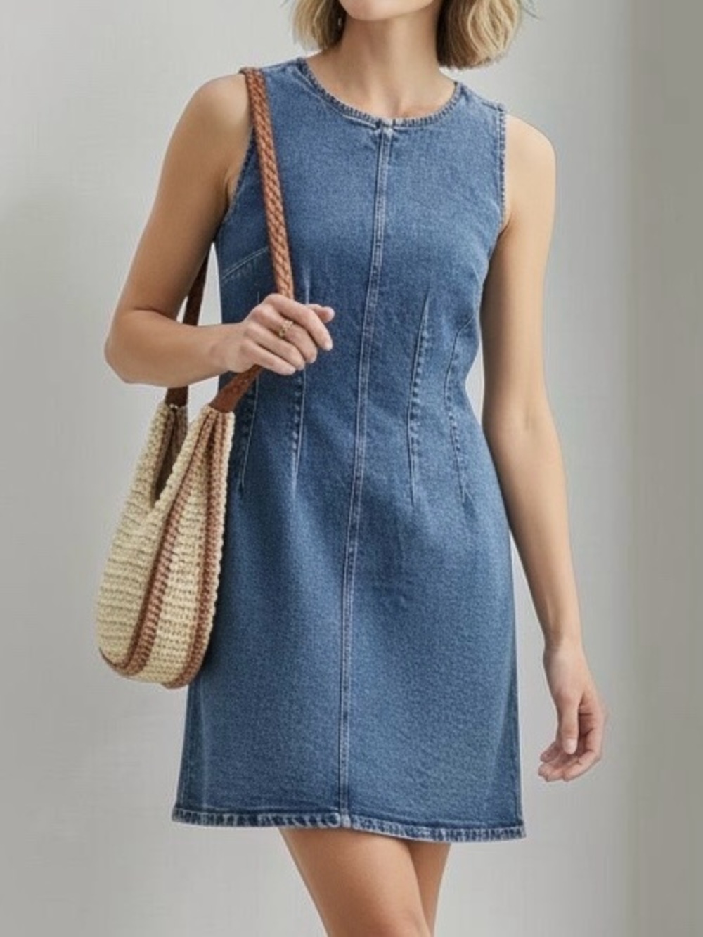 Fourth + Bay Blue Denim Mini Dress